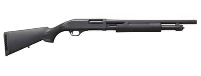 Blue Line Solutions BL-18 Pump Shotgun 12Ga 18.5" 5-Rds Polymer Furniture Bead Front Sight Rem 870 Clone, Black - $119.99 