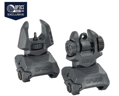 FAB Defense Top Mounted Deployable Front and Rear Set of Flip-up Sights Grey - $38.83 (Free S/H over $49 + Get 2% back from your order in OP Bucks)