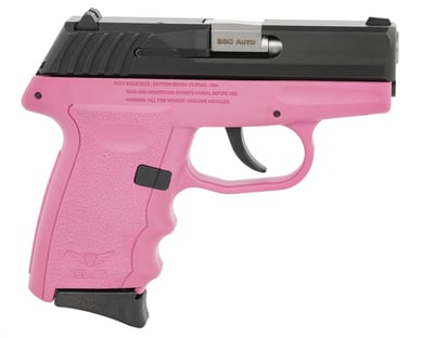 SCCY Industries CPX-3 380 ACP 3.1" 10rd Black Pink - $181.99 (FREE Shipping on Firearms)