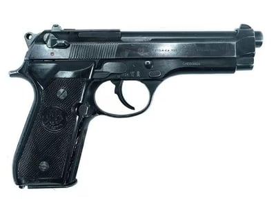 Beretta 92SB Full Size 9mm Pistol Used, Italian Police Trade Ins, Semi-Auto,15 Rd Mag, Modern Mag Release, 4.92" Barrel - Surplus Good to VG Condition - $399.99 