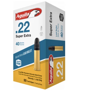 Aguila Standard Velocity 22 Long Rifle (LR) 40 GR Solid Point 2000 Round Case - $129.99 
