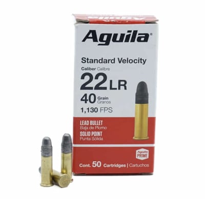 Aguila 22 Long Rifle 40 Grain SVSP 2000 Rnds - $109.99 