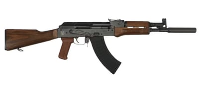 Pioneer Arms GROM Series 7.62x39 AK-47 Style Rifle W/ Laminated Wood Furniture, Faux Suppressor/ BBL Ext, 2- 30 Rd Mags - $549 
