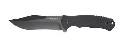 Schrade Steel Driver Fixed Blade Knife 4.75" Modified Drop Point AUS-8 Stainless Gray Blade G-10 Handle Black - $14.99 (Free S/H over $99) (Free Shipping on $100+ Orders)