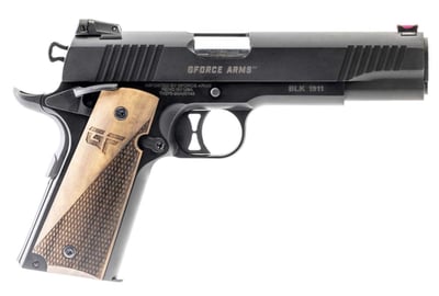 Gforce Arms Chronicle 1911 9mm 5" 9rd Walnut Grips Black - $319.99 (FREE Shipping on Firearms)