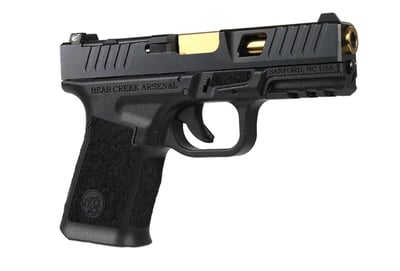 BC-102 BCA Grizzly Compact Window Cut 9mm Handgun 9mm Gold Titanium Nitride (TiN) Barrel 1:16 Twist 15+1 Capacity - $269.95
