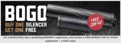 Buy any BANISH Suppressor and get a BANISH 22k-V2 