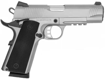 Tisas 1911 Carry SS45R 4.25" Barrel 45 ACP 8 Rd, Novak Style Sights, Skeletonized Trigger, Frame Rail, Stainless, Enhanced Features - $449.99 