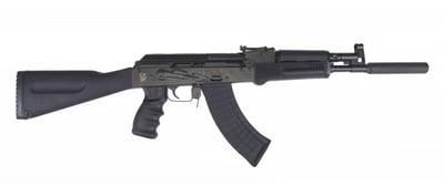 Pioneer Arms GROM Series 7.62x39mm AK-47 Style Rifle with Polymer Handguard & Buttstock, Faux Suppressor, & 30 Round Magazine - $599.99 