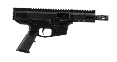 BC-9 9mm Billet Left Side Charging Right Ejecting Bufferless Pistol 5" Parkerized M4 Barrel 1:10 Twist Blow Back Gas System 4" MLOK No Mag - $489.95