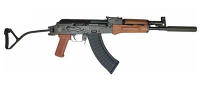 Pioneer Arms GROM 7.62x39mm AK-47 Style Rifle Laminated Handguard & Side Folding Buttstock, Faux Suppressor, & 30 Round Mag - $699.99 