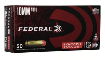 Federal 10mm Auto 205gr Total Synthetic Jacket 50/Box - $26.99 
