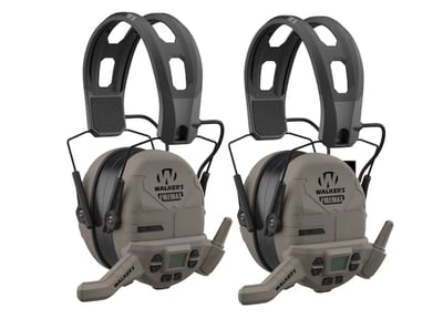 Walker's FireMax Rechargeable Electronic Ear Muffs Flat Dark Earth with Free Walkie Talkie 2PK - $149.99 (Free Shipping on $100+ Orders)