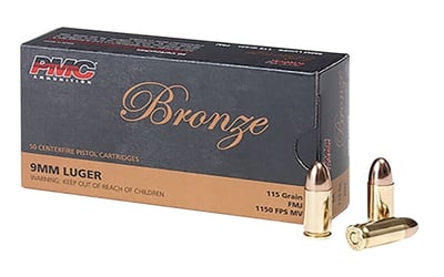 PMC Bronze 9mm 115gr 1000Rnd - $220.49 after code "FLASHAMMO"