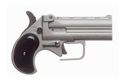 Old West Derringer Big Bore 38 Special 2 Shot 3.50" Satin Stainless Barrel & Frame w/Black Grips - $99.99 
