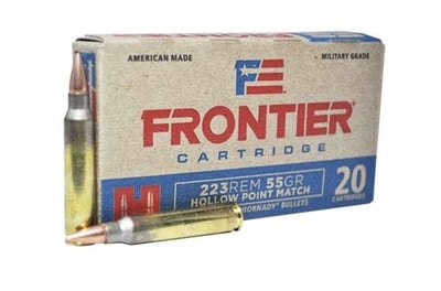 Hornady Frontier .223 Remington Ammo 55gr HPM 20-Rounds - $9.99