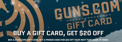 Buy a gift card, get a coupon for $20 off your next order of $500 or more