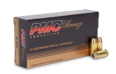 PMC Bronze 45 ACP 185 Grain JHP Range Bundle 250 Rnd - $139.99