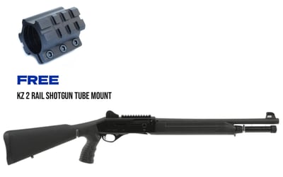 Stoeger M3000 Freedom Series 12GA, Semi-Auto 18.5" Shotgun w/ Full 7rd Tube & 2 Rail Shotgun Mount - $499.99 