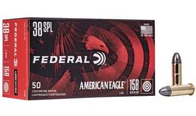 Federal American Eagle 38 Special 158 Grain Lead Round Nose 1000 Rnd - $350 + Free Shipping