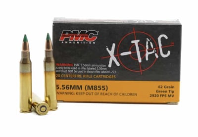 PMC X-TAC 5.56x45mm 62 Grain FMJ 1000 Rnd - $477 with code GUNDEALS10 + Free Shipping 