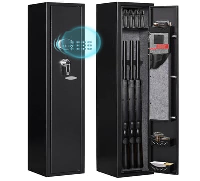 KAER 2-Gun Safe Rifle and Pistols Electronic Gun Security Cabinet Removable Storage Shelf - $118.99 + FREE Shipping