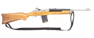 Ruger Mini-14 Wood 5.56x45mm NATO 18.5" Barrel 20 Rounds Steainless (LE Trade-In) - $738.81 