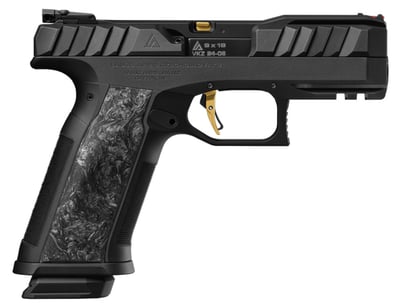 Laugo Arms Alien Remus 9mm 4.8" 15rd & 17rd Black/Gold - $6250 (FREE Shipping on Firearms)