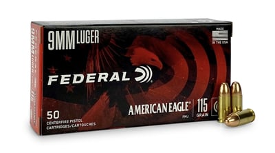 Federal American Eagle 9mm 115 Gr FMJ 1000 Rnd + Ammo Can - $236.54 after code "JAN5P" + Free Shipping