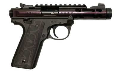 Ruger MKIV 22/45 LITE 22LR 4.4" Barrel Pegasus Purple Green/Black - $574.90 (Free S/H on Firearms)