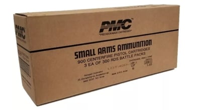 PMC Bronze Battle Pack .40 S&W 165gr FMJ 900rd Case - $314 + Holiday Sale FREE Shipping