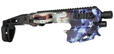 CAA USA Micro Conversion Kit Gen 2.0 For Glock Handguns 17/19/19X/22/23/31/32/45 NO NFA REQUIRED American Flag - $249.99 (add to cart price) 
