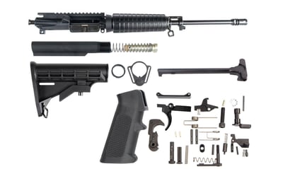 AR15 Upper Kit 16" M4 Lower Parts Kit and Stock No BCG - $179.99 