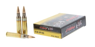 PMC Ammunition X-TAC 5.56 NATO 55 gr FMJ BT - Box of 20 - $7.99 