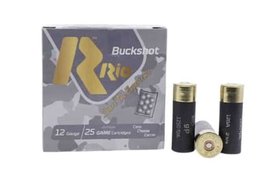 Rio Royal Buck Home Defense Star Crimp 12Ga #1 Buck Shot 9 Pellet 3" 1280 FPS 250 Rnd - $119.99 