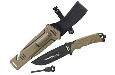 StatGear Surviv-All Fixed-Blade Bowie Knife with Sheath, Firestarter, Sharpener & Cord Cutter - $21 + FREE Shipping