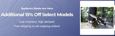 Spyderco Sale! - Up to 35% off with coupon code "STSPY15" - Prices from $37 + Free Shipping