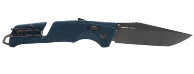 SOG Trident at Ambidextrous Professional Tanto Folding Heat-Treated CRYO D2 3.75" Stainless Steel Blade, (Uniform Blue, FDE) - $64.47 + FREE Shipping