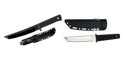 Cold Steel Recon Tanto Fixed Blade Knife with Sheath, SK-5 Steel, 7.0" (49LRT) & Kobun Tactical Fixed Blade Knife with Sheath, Serrated, One Size - $47.48 + FREE Shipping