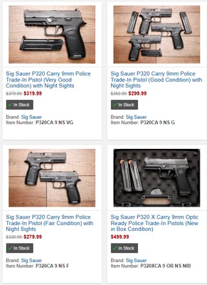 Sig Sauer Used Guns For Sale @ Sportsman's Outdoor Superstore (Free S/H on Firearms)