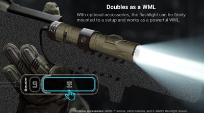 Olight Warrior Ultra 2500 Lumens Tactical Flashlight with OAL Material - $125.99 w/ Code: "GUNDEALS" (Free S/H over $49)