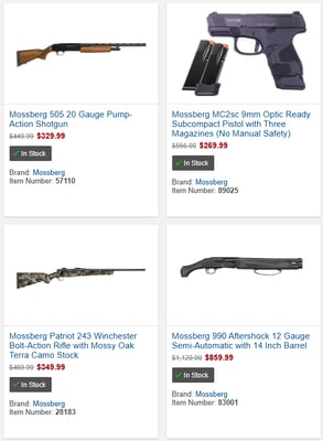 4th of July Sale - Mossberg Firearms @ Sportsman's Outdoor Superstore (Free S/H on Firearms)