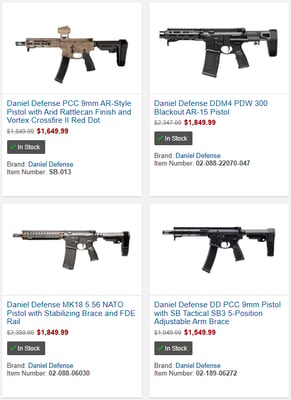 Daniel Defense Sale @ Sportsman's Outdoor Superstore (Free S/H on Firearms)