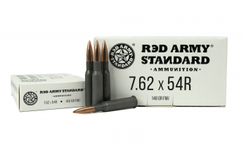 Red Army Standard - 7.62x54R- 148 Grain - FMJ - Steel Case - 20 Rounds - $11.46