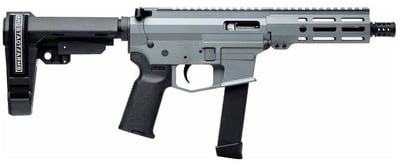 Angstadt Arms UDP-9 9mm AR-15 Pistol w/SBA3 Brace, Tactical Gray Cerakote - AAUDP09BG6 - $1599.99