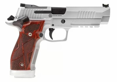 Sig Sauer P226 X-Five Classic 9mm 5" 10rd Pistol w/ Fiber Optic Sights - Stainless, Hogue Cocobolo Grips - $1664.99 (FREE Shipping on Firearms)