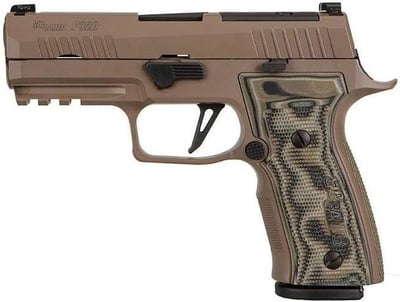 Sig Sauer P320 AXG Carry Scorpion Flat Dark Earth 9mm 3.9" Barrel 17-Rounds - $999.99 (Free S/H on Firearms)