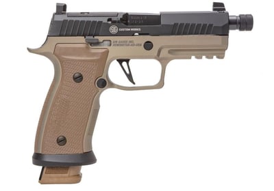 Sig Sauer P320AXG Combat FDE/Black 9mm 4.6" Barrel 21-Rounds Threaded Barrel - $1199.99 ($9.99 S/H on Firearms / $12.99 Flat Rate S/H on ammo)