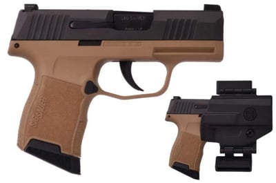 Sig Sauer P365 9mm Black/FDE 10+1 rd PCK OR w/ Holster - $529.99 