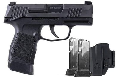 Sig Sauer P365 9mm 3.1in Black Manual Safety TacPac Pistol with Holster and 3x 10rd Mags - $529.99